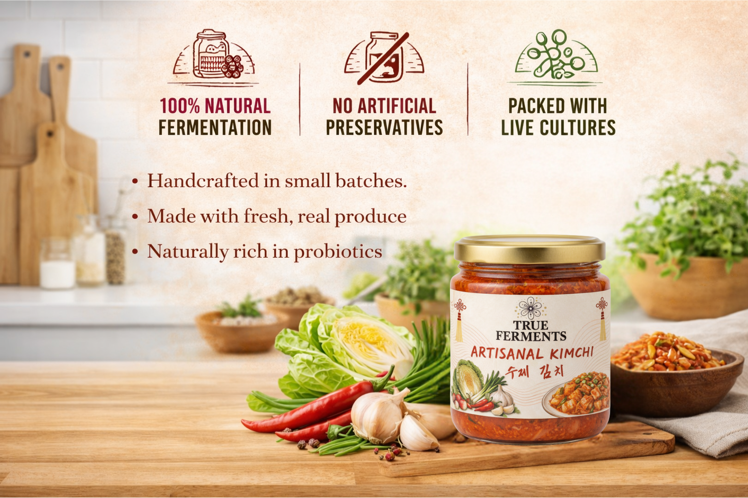 True Ferments Artisanal Kimchi | Best Kimchi in India | Veg Kimchi